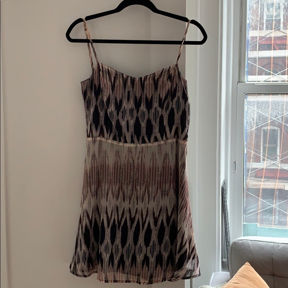 Shades of purple mini dress w/ low back